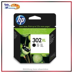 Nr.302XLBK, HP-302XL, F6U68AE, Black original Tinte fuer F6U68AE, HP Nr 302XL, Inhalt ca.480 Seiten.