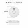 Rauchwarnmelder 6er Pack, mit Magnetklebe-Kit inkl. 5-Jahres Batterie, (FS1805M)