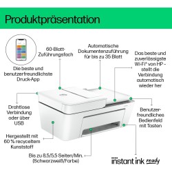 HP DeskJet 4220e Tintenstrahldrucker 3in1 HP+ A4 WiFi ADF